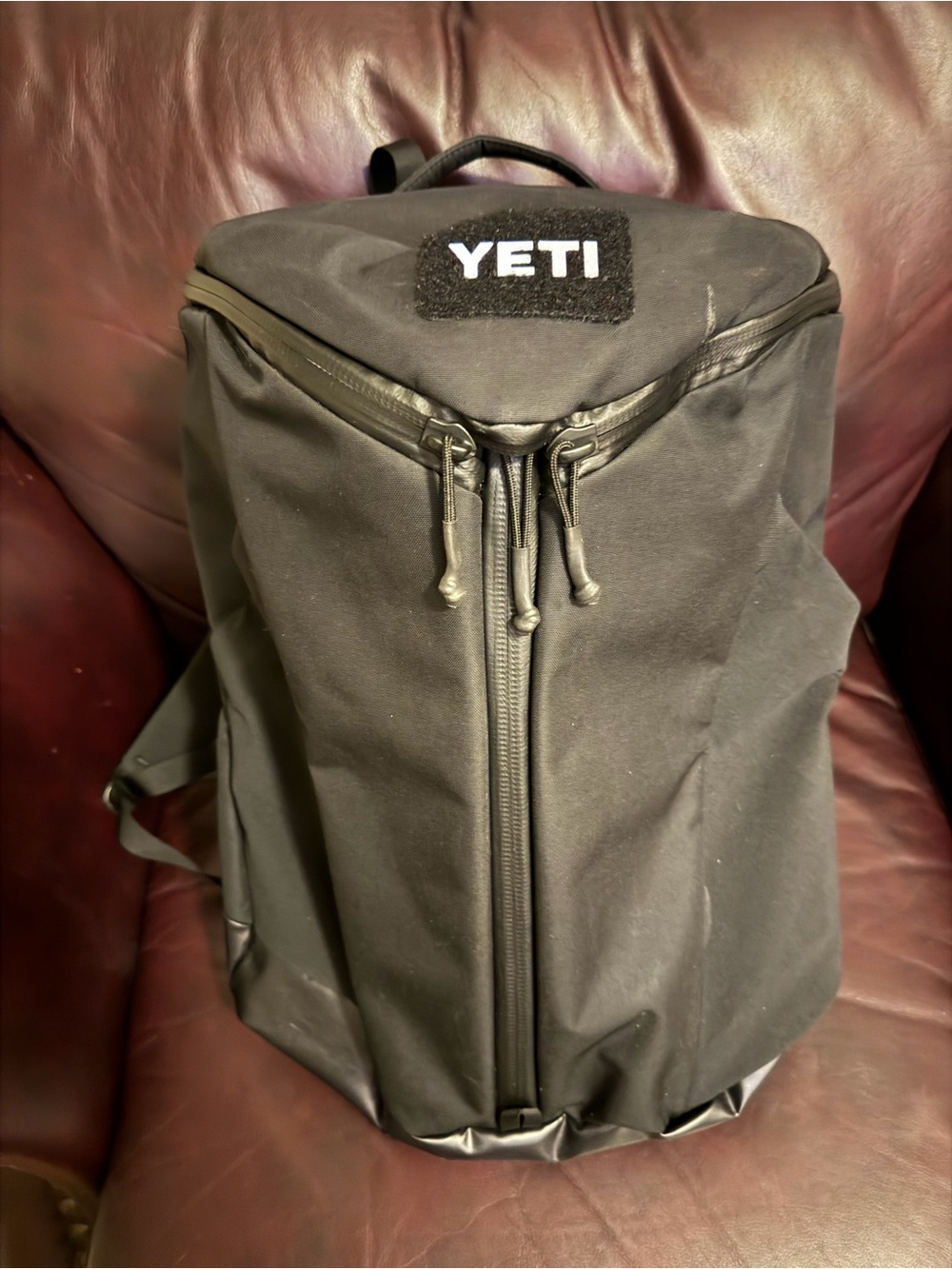 Yeti Black Men's Backpack with Front-Zip Access